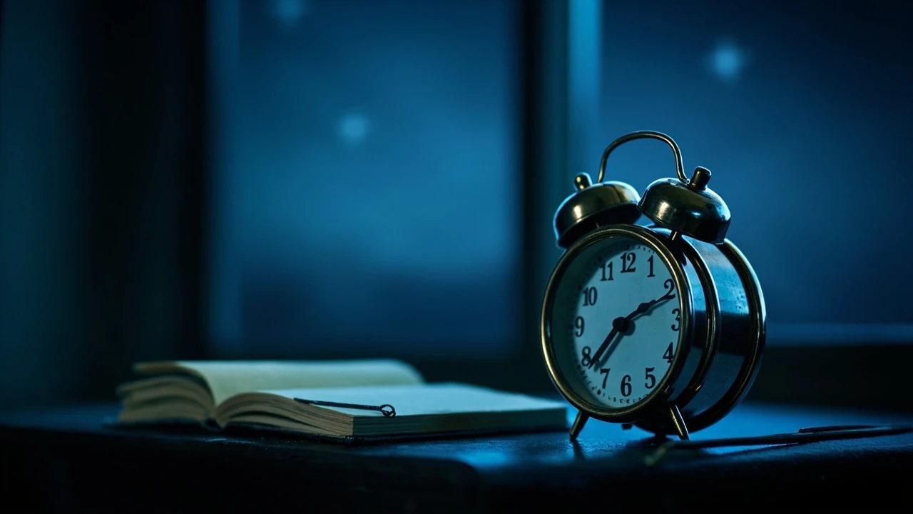 Orologio che mostra le 02:02, sfondo notturno blu con stelle sfocate per il significato di 02 02