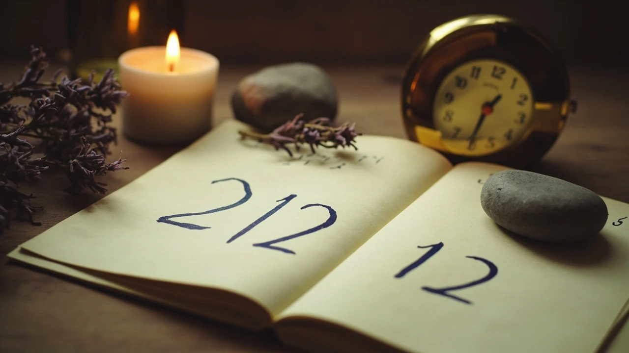 Sequenza 21 12 con significato angelico e numerologico su sfondo luminoso